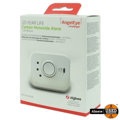 Angel Eye Koolmonoxide melder met Zigbee ZBCO-AE-10X-EUR | Nieuw in doos