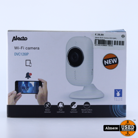 Alecto Wi-Fi Camera DVC126IP | Nieuw in doos