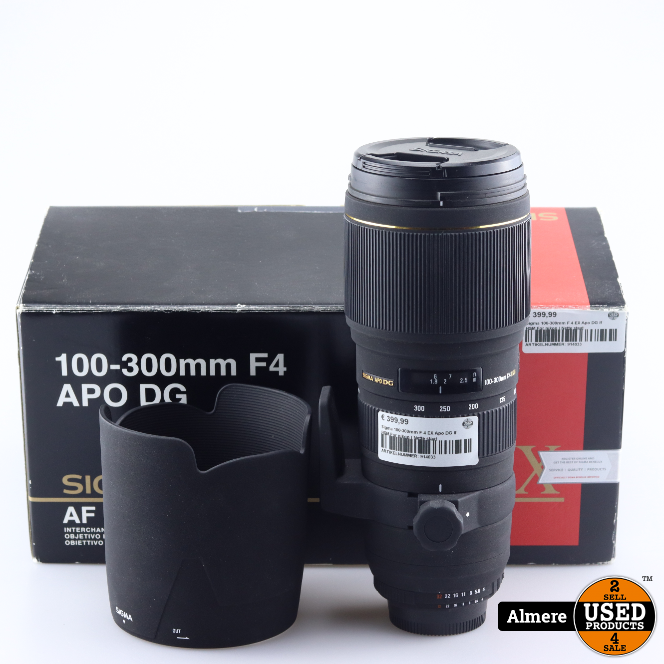 Sigma 100-300mm F 4 EX Apo DG If HSM For nikon | Nette staat