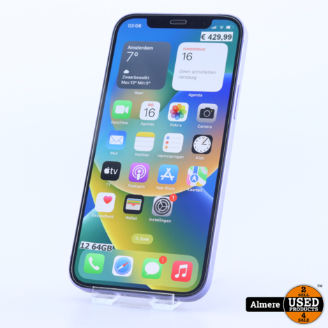 iPhone 12 64GB Paars | Nette staat
