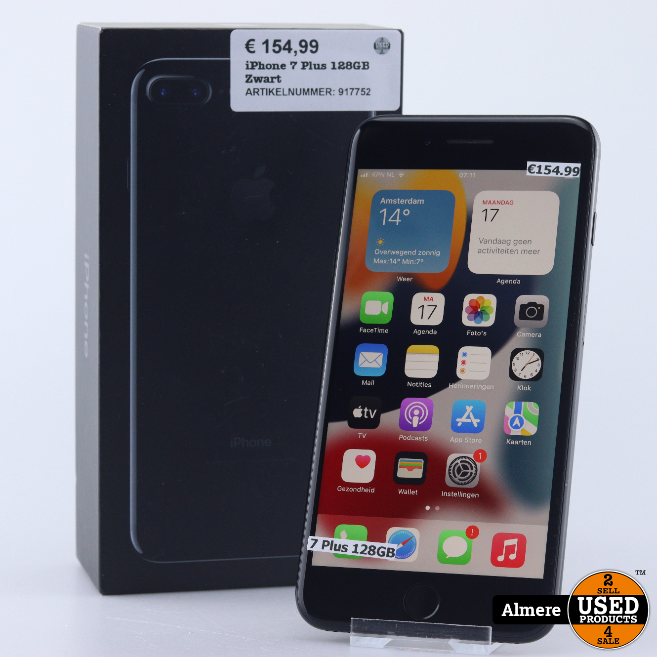 sla foto experimenteel Apple iPhone 7 Plus 128GB Zwart - Used Products Almere