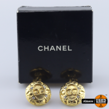 Chanel Vintage Gold Goud Clip Oorbellen | Nette staat