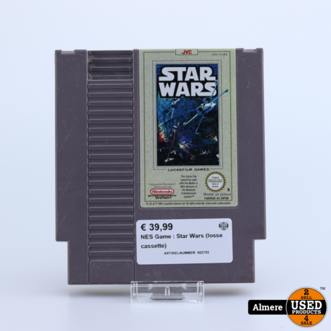 NES Game : Star Wars (losse cassette)