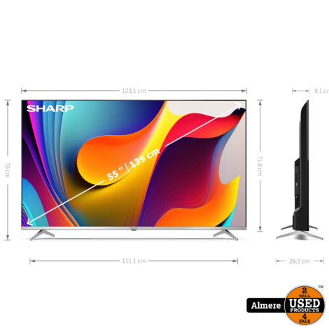 Sharp 55FP1EA 55'' 4K ULTRA HD QUANTUM DOT (QLED) ANDROID TV