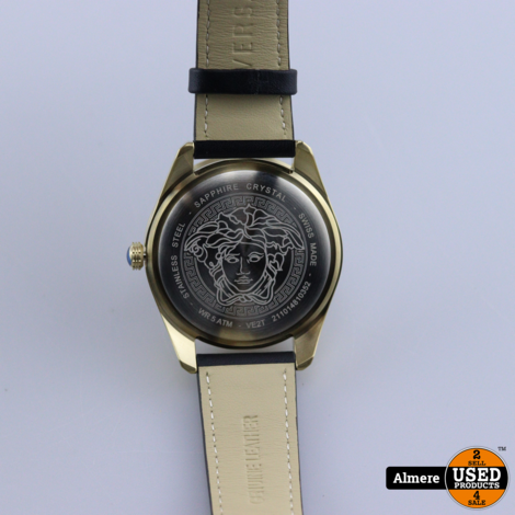 Versace Watches GRECA DOME VEF52M02R Goud Zwart met bon