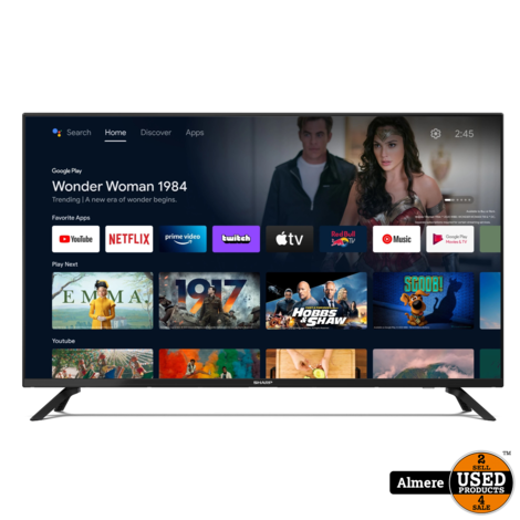 Sharp 40FG4EA 40'' FRAMELESS FULL HD ANDROID TV | Nieuw