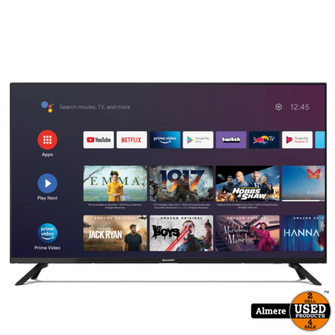 Sharp 40FG4EA 40'' FRAMELESS FULL HD ANDROID TV | Nieuw