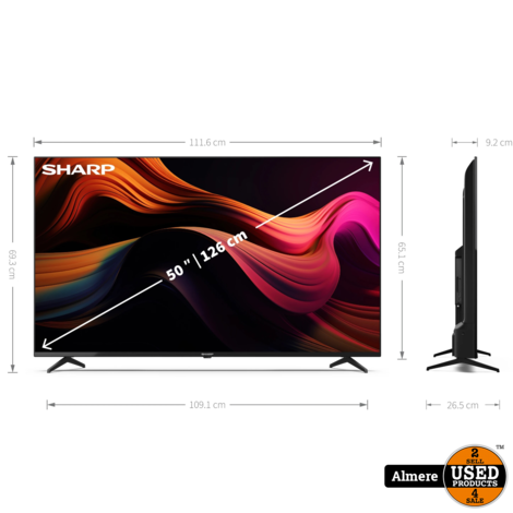 Sharp 50GL4460E 50'' FRAMELESS 4K ULTRA HD LED GOOGLE TV