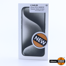 Apple iPhone 15 Pro 128GB Wit Titanium | Nieuw uit doos
