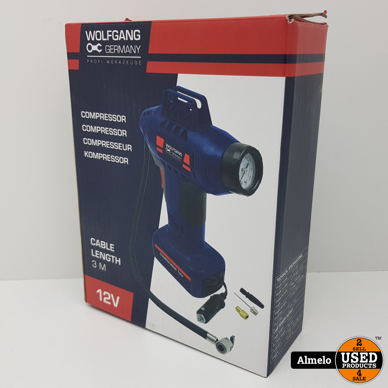 Wolfgang Compressor 12V Auto *Nieuw* - Used Products Almelo