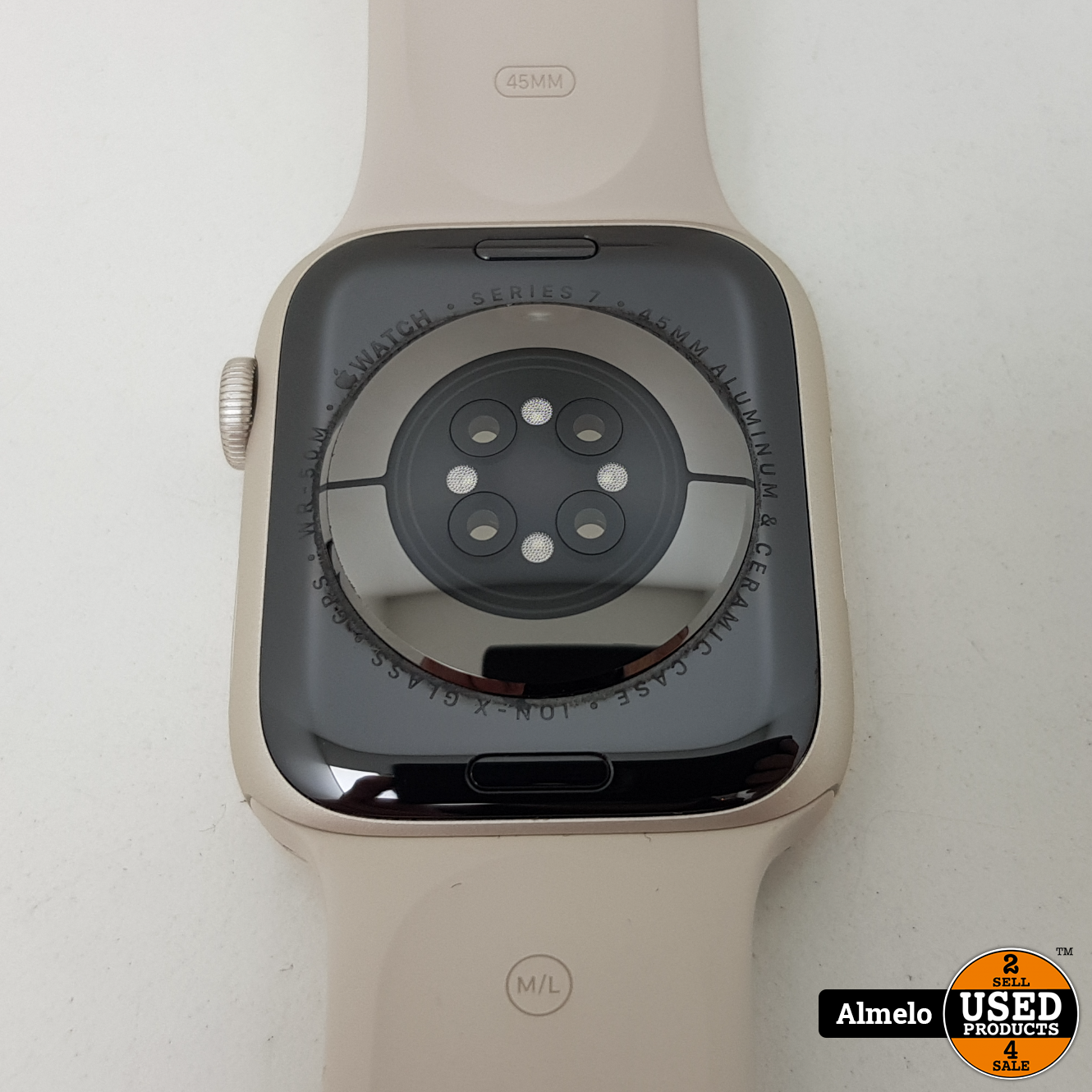 Apple Watch 7 45mm Starlight Aluminum Case | bon 28-10-2021 | - Used  Products Almelo