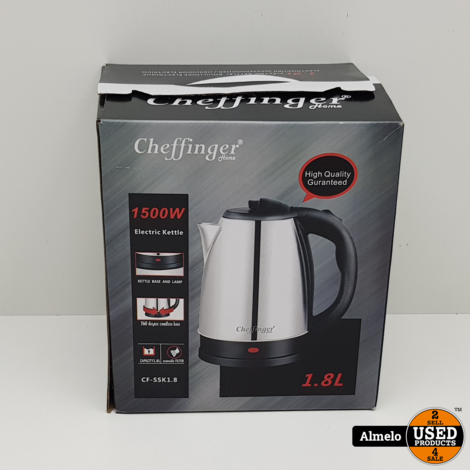 Cheffinger Waterkoker CF-SSK1.8 1500W 1.8L | Nieuw Geseald |