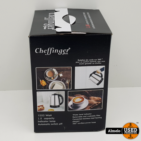 Cheffinger Waterkoker CF-SSK1.8 1500W 1.8L | Nieuw Geseald |