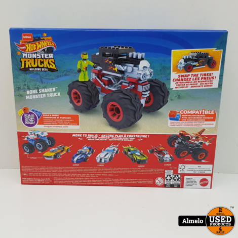 Mega Construx GVM27, Hot Wheels Monster Bone Shaker | Nieuw |