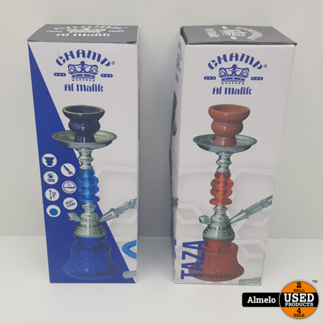 Champ al malik Taza waterpijp 1 slang 35 cm