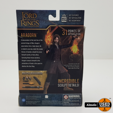 The Lord of the Rings BST AXN Action Figure Aragorn 13 cm | Nieuw Geseald |