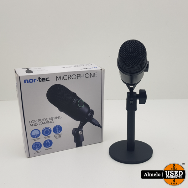 Nor-tec Microphone Trépied Micro Podcast Gaming HAUTE QUALITÉ Plug