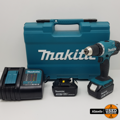 Makita DDF453SFX1 18V accuboor- en schroefmachine 2x 3.0Ah in koffer