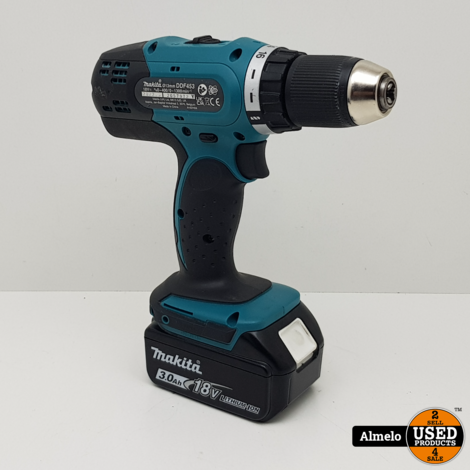 Makita DDF453SFX1 18V accuboor- en schroefmachine 2x 3.0Ah in koffer