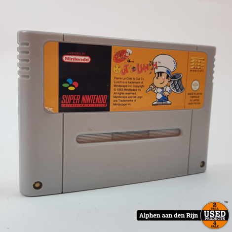 Pierre Le Chef is Out to Lunch SNES