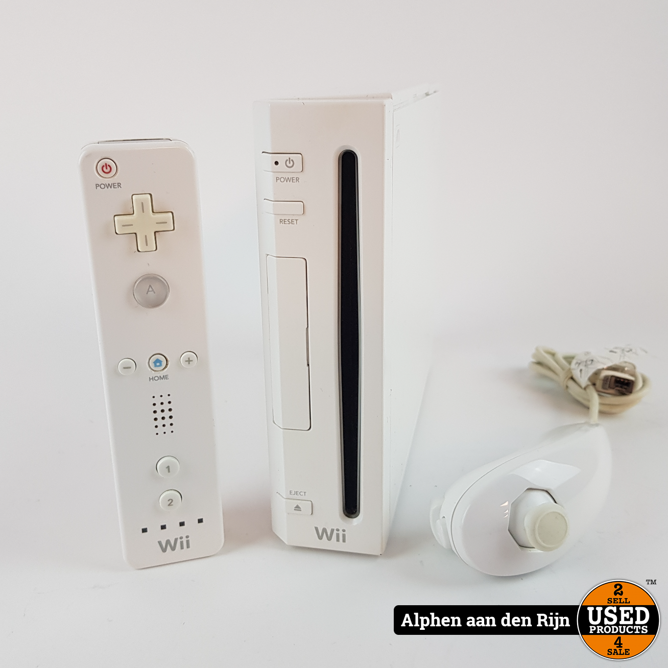 Geschiktheid Doen Bibliografie Nintendo Wii + Controller en nunchuck - Used Products Alphen aan den Rijn