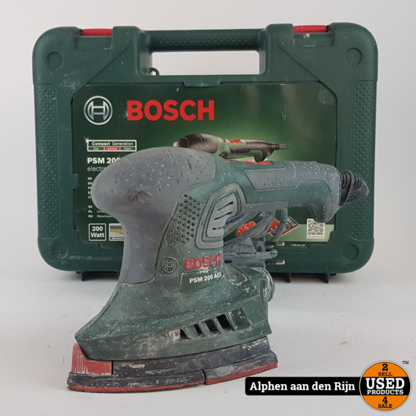 Toestemming Ontoegankelijk Werkelijk Bosch PSM 200 AES schuurmachine - Used Products Alphen aan den Rijn