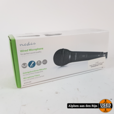 Nedis bedrade microfoon XLR zwart || Nieuw