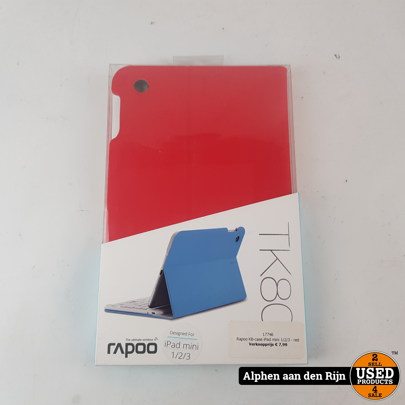 typist klauw Pardon Rapoo KB-case iPad mini 1/2/3 - red met toetsenbord - Used Products Alphen  aan den Rijn