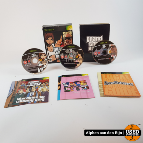 Grant Theft Auto The Trilogy Xbox Classic compleet met boekjes