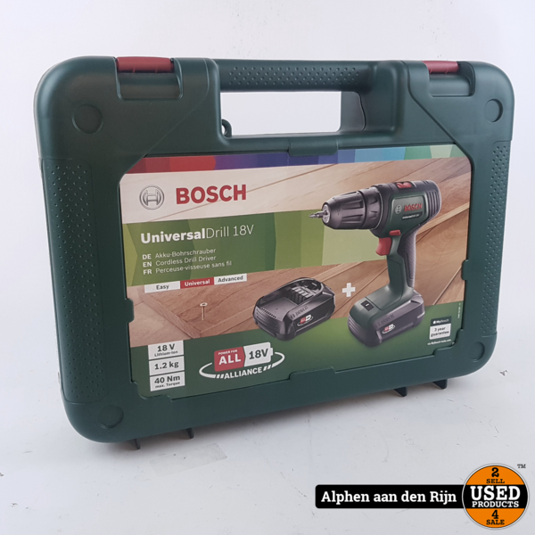 Bosch Universaldrill 18V Accuboormachine Nieuw in koffer - Used Products aan