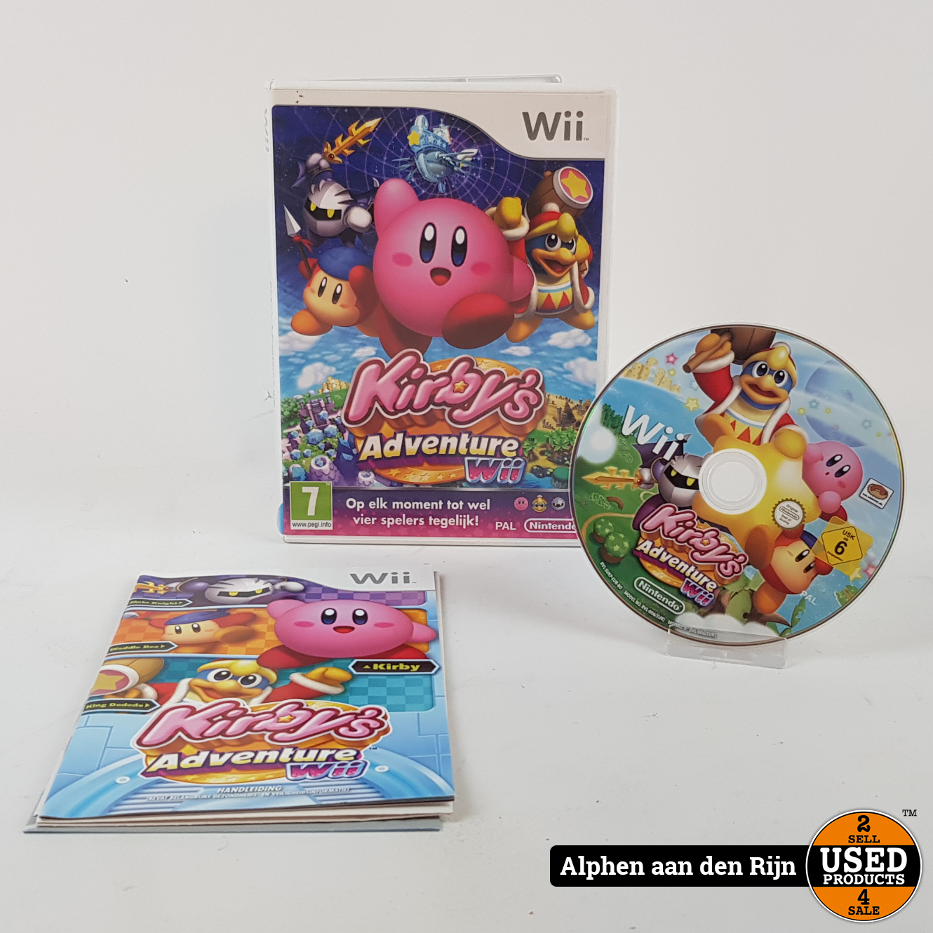 Universiteit een Duidelijk maken Nintendo Wii U 32gb + kabels Kirby's Adventure Wii - Used Products Alphen  aan den Rijn