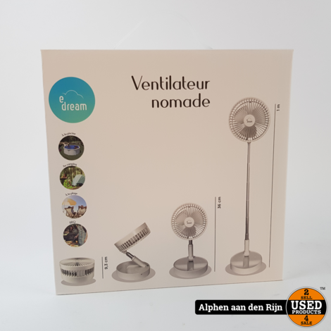 e-Dream mini ventilator Oplaadbaar / uitschuifbaar