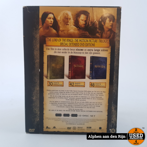 Lord of the rings the motion picture trilogy DVD