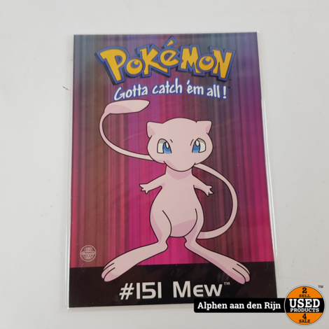 Pokemon kaarten - wenskaarten Origineel Nintendo 1998 - Mew