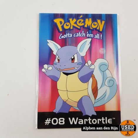 Pokemon kaarten - wenskaarten Origineel Nintendo 1998 - Wartortle