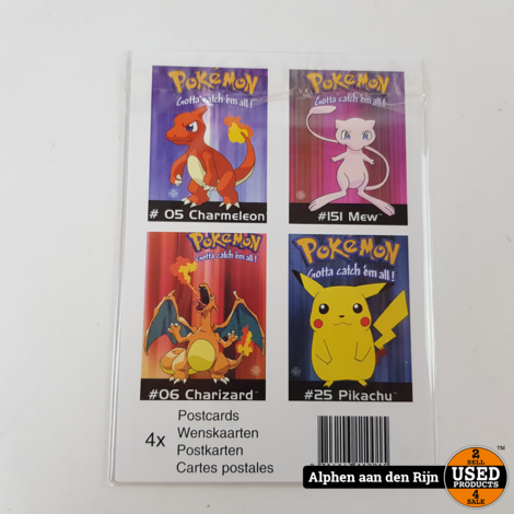 Pokemon kaarten - wenskaarten Origineel Nintendo 1998 - Charizard