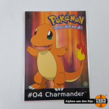 Pokemon kaarten - wenskaarten Origineel Nintendo 1998 - Charmander