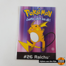 Pokemon kaarten - wenskaarten Origineel Nintendo 1998 - Raichu