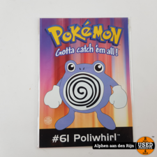 Pokemon kaarten - wenskaarten Origineel Nintendo 1998 - Poliwhirl