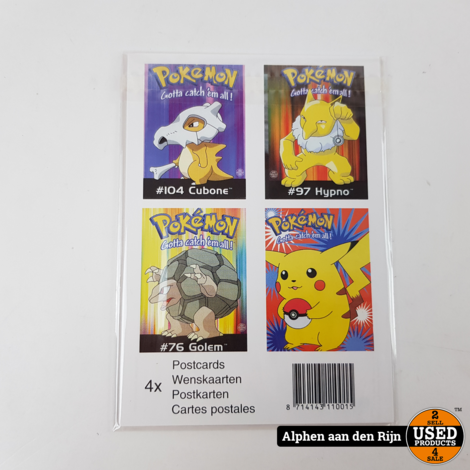 Pokemon kaarten - wenskaarten Origineel Nintendo 1998 - Cubone