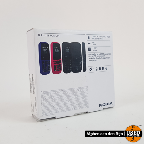 Nokia 105 || 2019 || Dual-sim || Nieuw