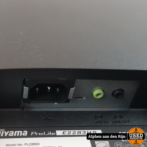 iiYama ProLite B2283HS Monitor HDMI, DP, VGA