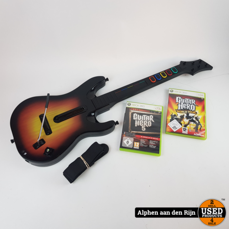 Guitar hero 5 + World tour  Xbox 360 + Gitaar