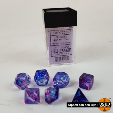 Mini polydice nebula 7 dice set