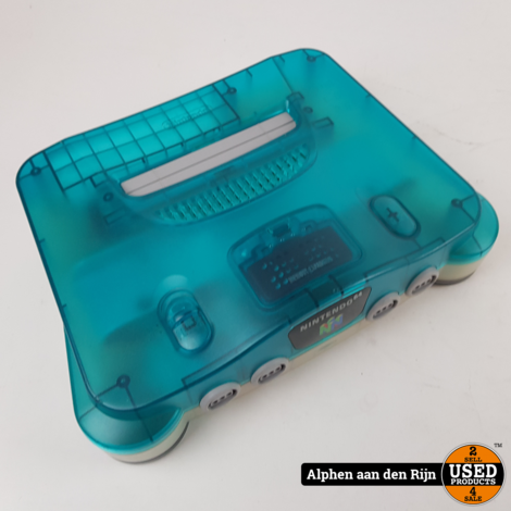 Nintendo 64 ice blue + expansion pack en 2 controllers