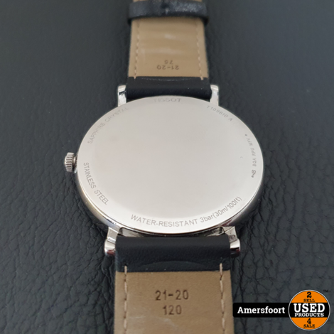 Tissot Everytime Desire t109610 Horloge | Zwart Leder Bandje