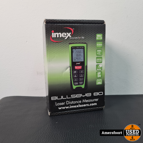 Imex Bullseye BE80 Laserafstandsmeter 80M | Nieuw