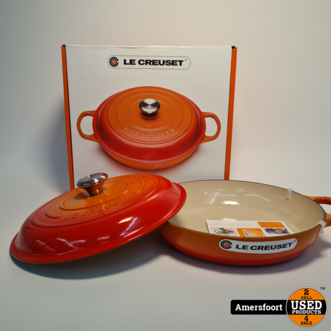 Le Creuset Campagnard | Oranjerood | Braadpan 30CM | Nieuw