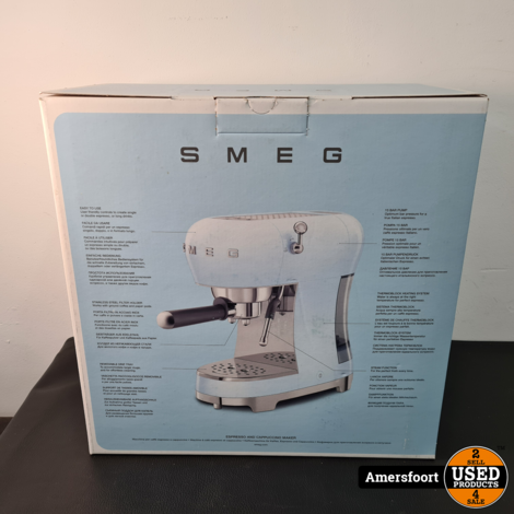 SMEG ECF02 Koffiemachine | Wit | Nieuw