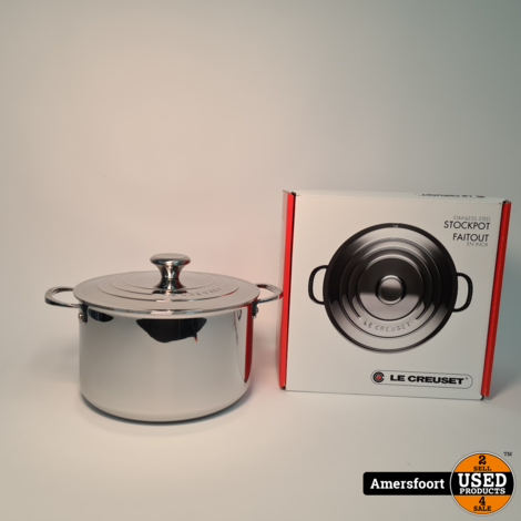 Le Creuset Signature RVS | Kookpan 24cm 6.6L | Nieuw